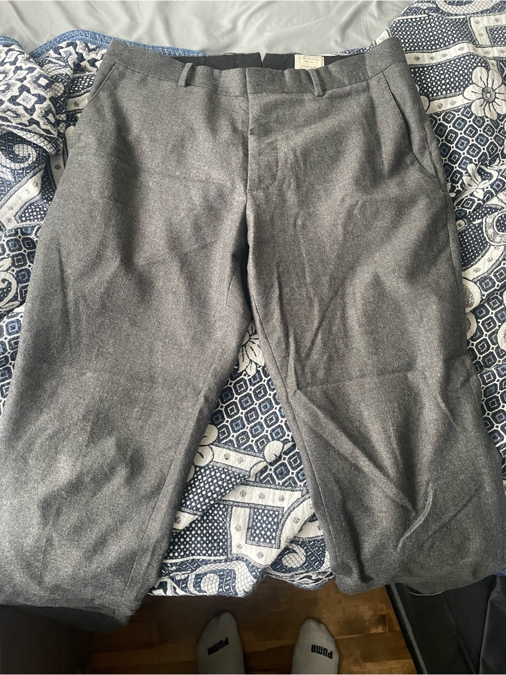 Club Monaco grey wool pants waist 34